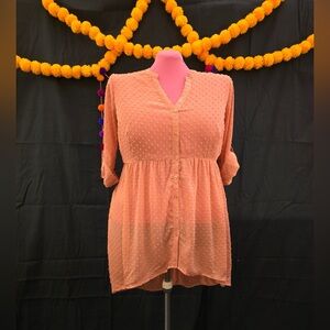 NWT Torrid women’s Plus Size Lexie Top in Desert Sand (coral pink) Size 2x 18-20